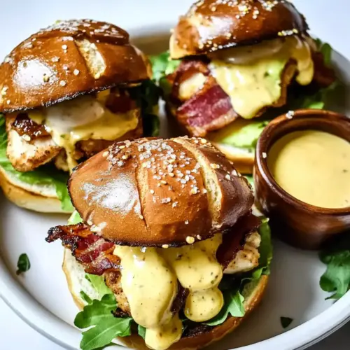 Honey Mustard BLT Chicken Sliders