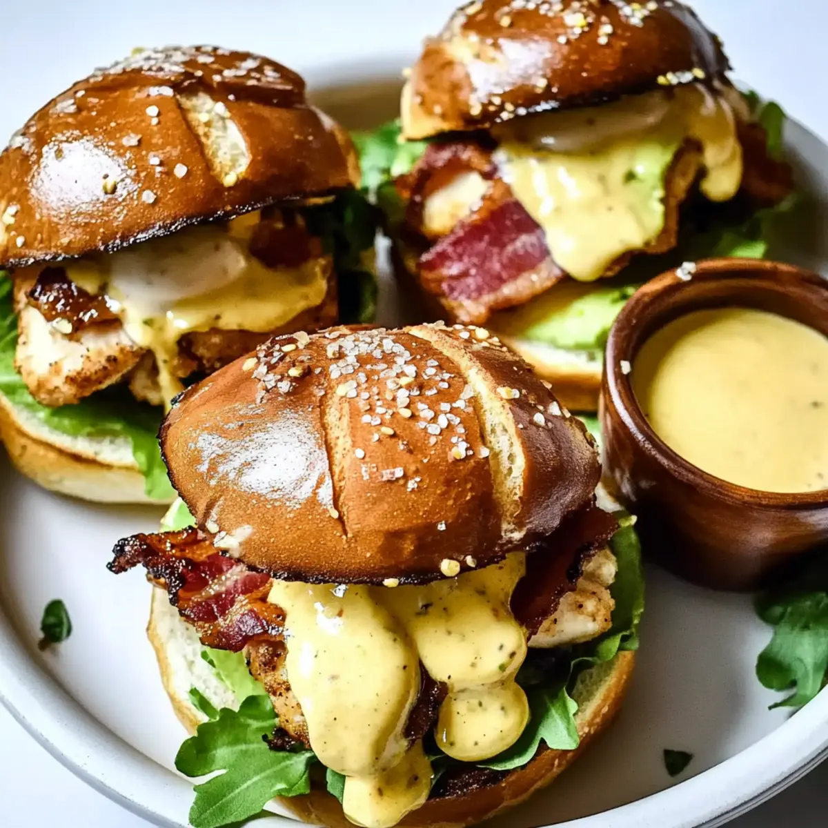 Honey Mustard BLT Chicken Sliders
