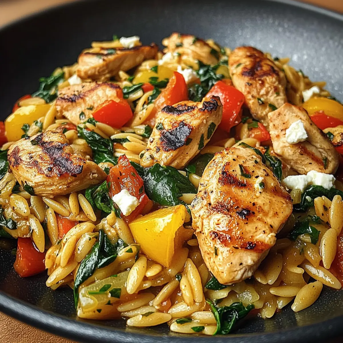 High Protein Chicken Orzo