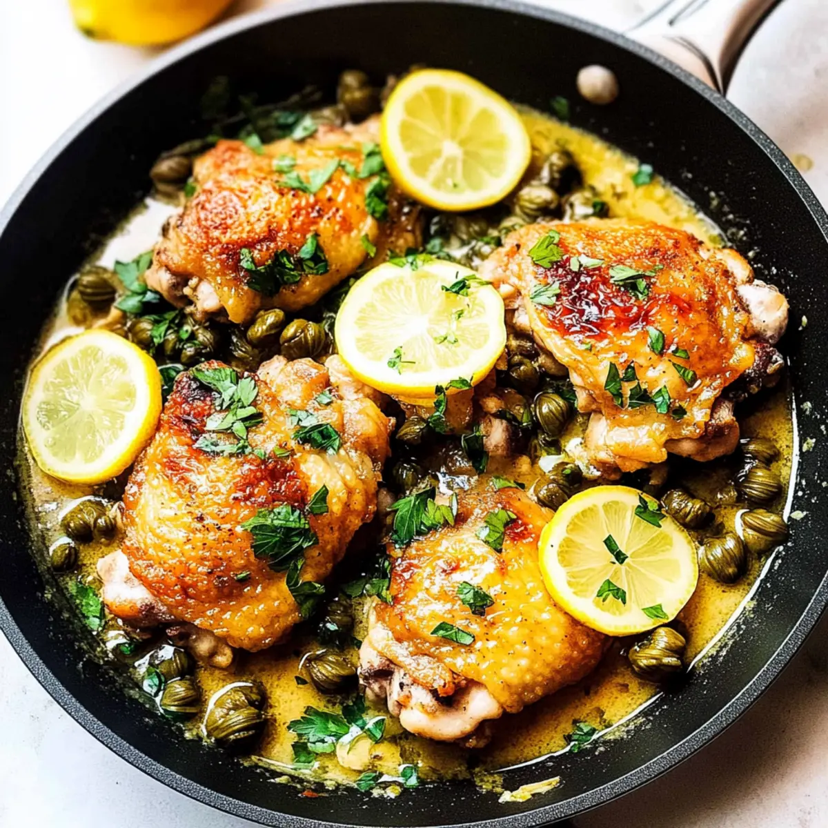 Chicken Thigh Piccata