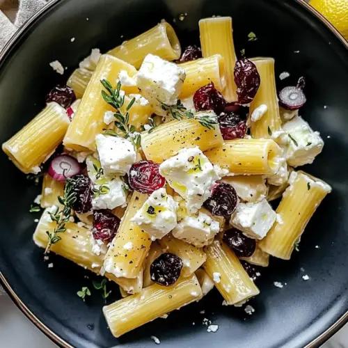 Feta & Cranberry Rigatoni Salad