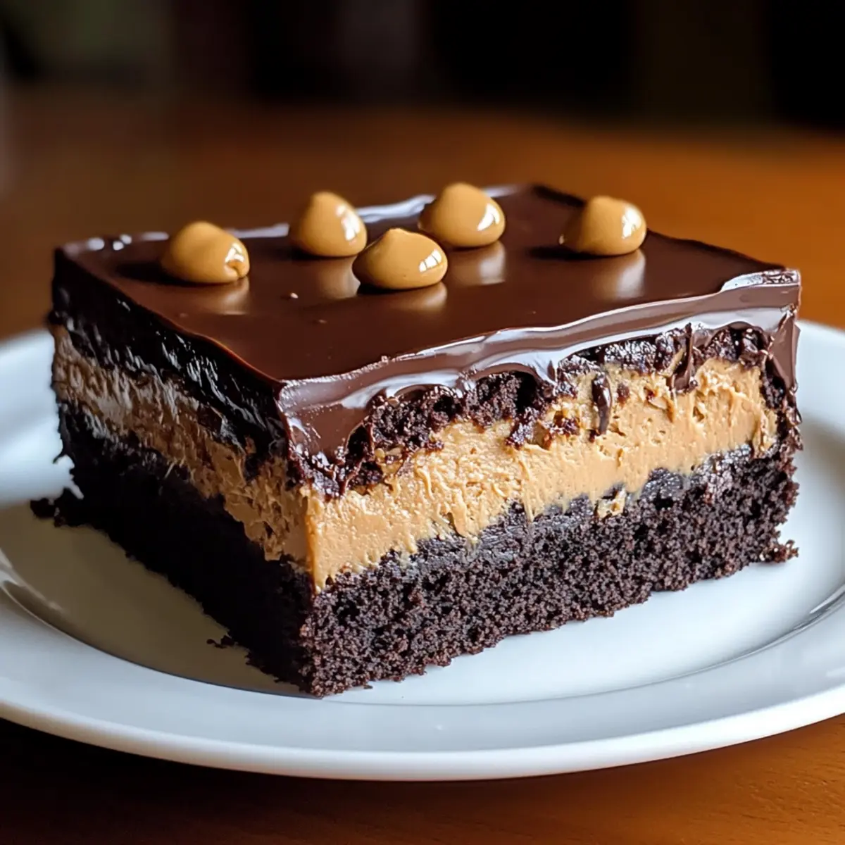 Chocolate Peanut Butter Texas Sheet Cake