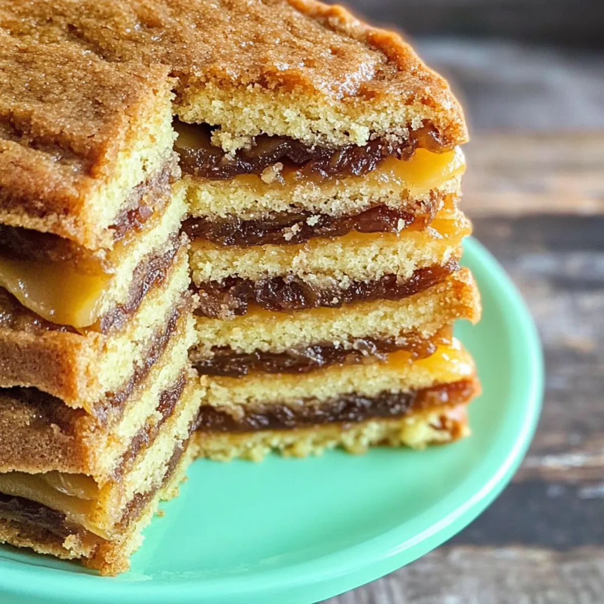 Molasses Dried Apple Stack Cake