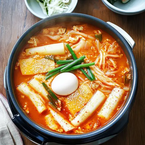 (Spicy Braised Rice Cake)