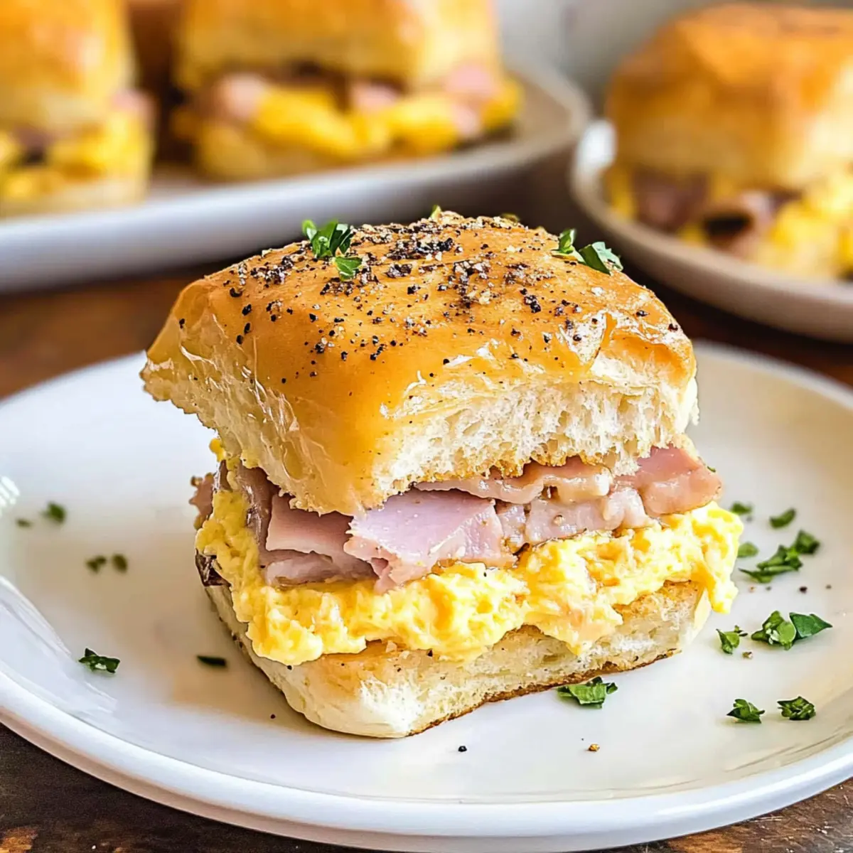 Hawaiian Roll Breakfast Sliders