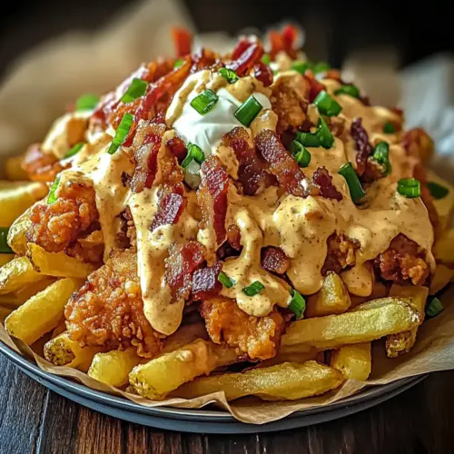 Chicken and Bacon Loaded Fries