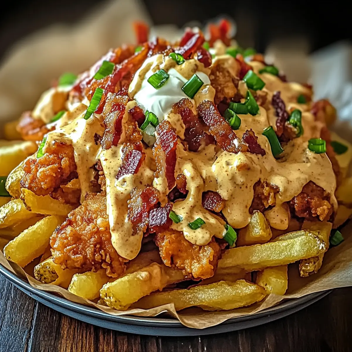 Chicken and Bacon Loaded Fries
