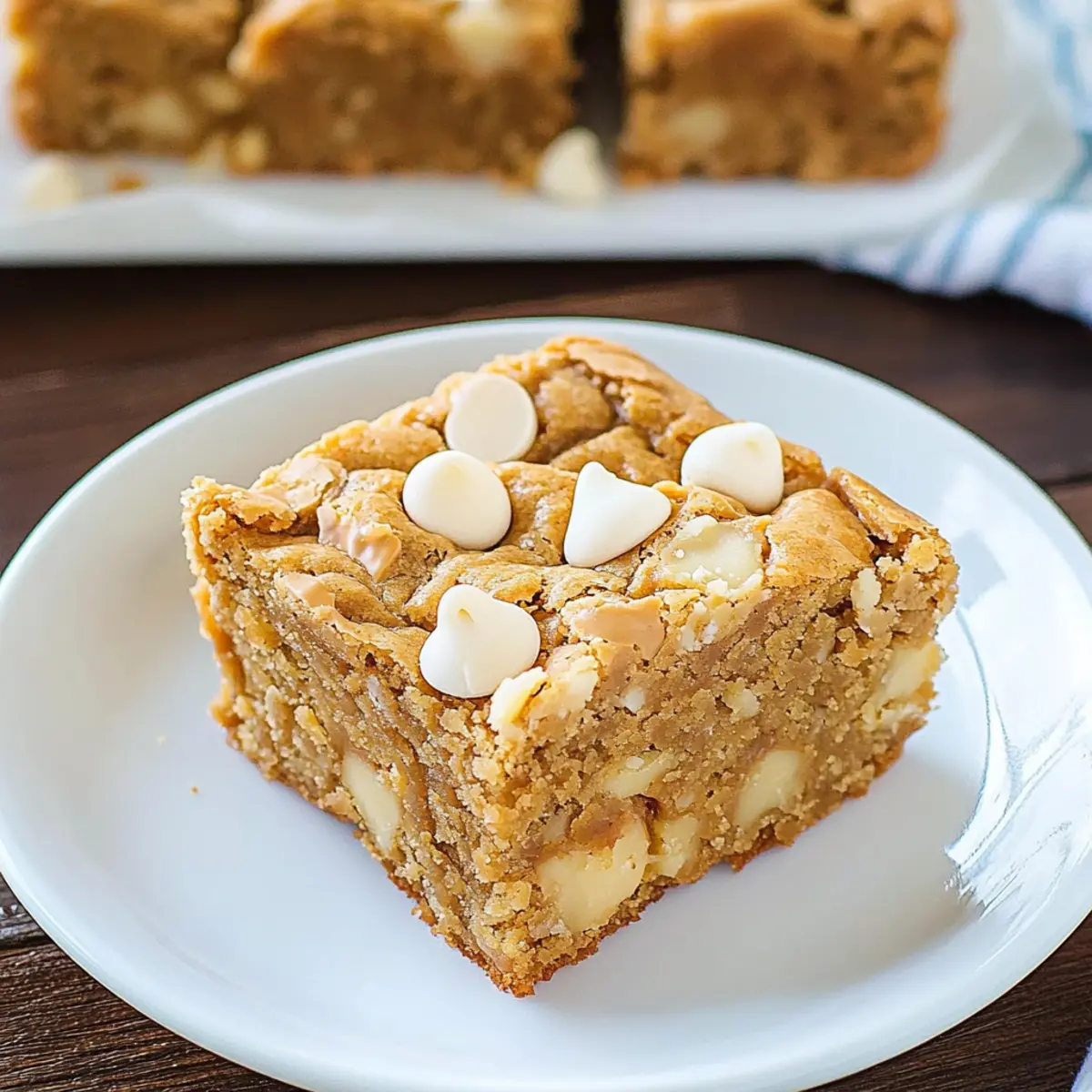 White Chocolate Peanut Butter Blondies