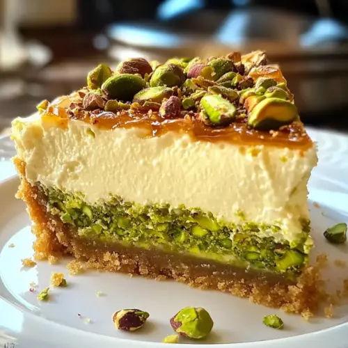 Baklava Pistachio Cheesecake