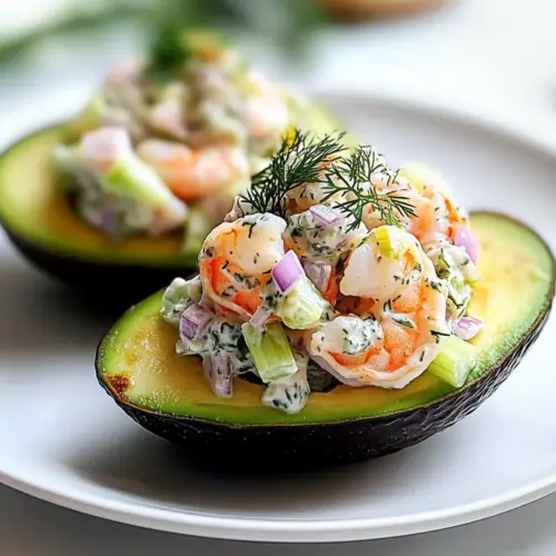 Shrimp Salad Stuffed Avocados