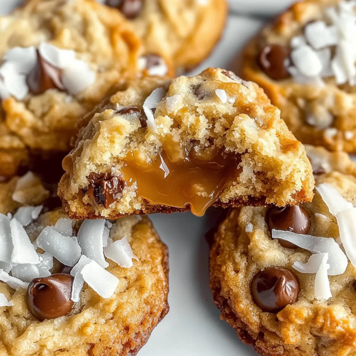 Levain Caramel Coconut Cookies