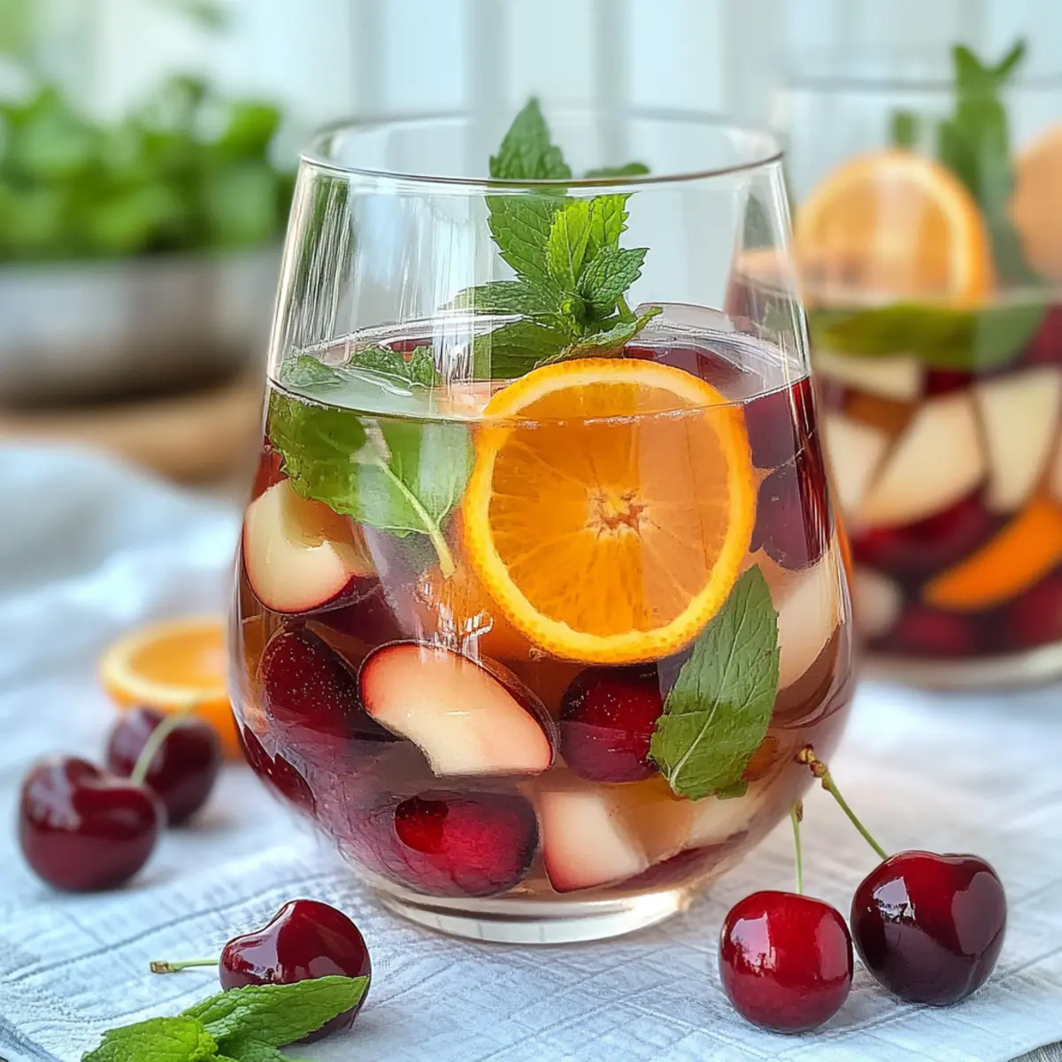 Cherry Rosé Elderflower Sangria