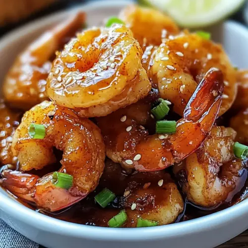 Sweet Spicy Hot Honey Shrimp