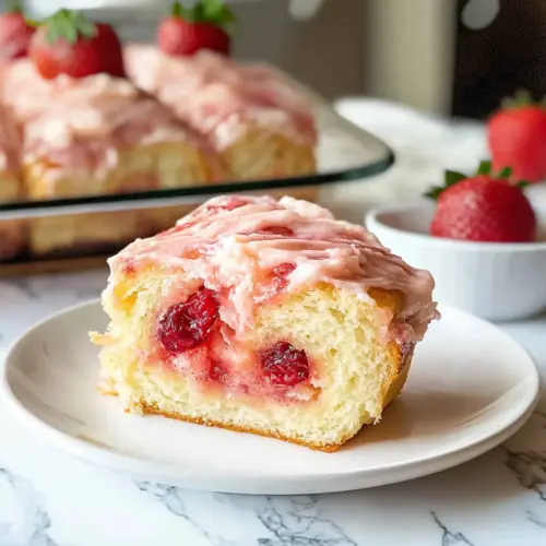 Strawberry Cheesecake Cinnamon Rolls