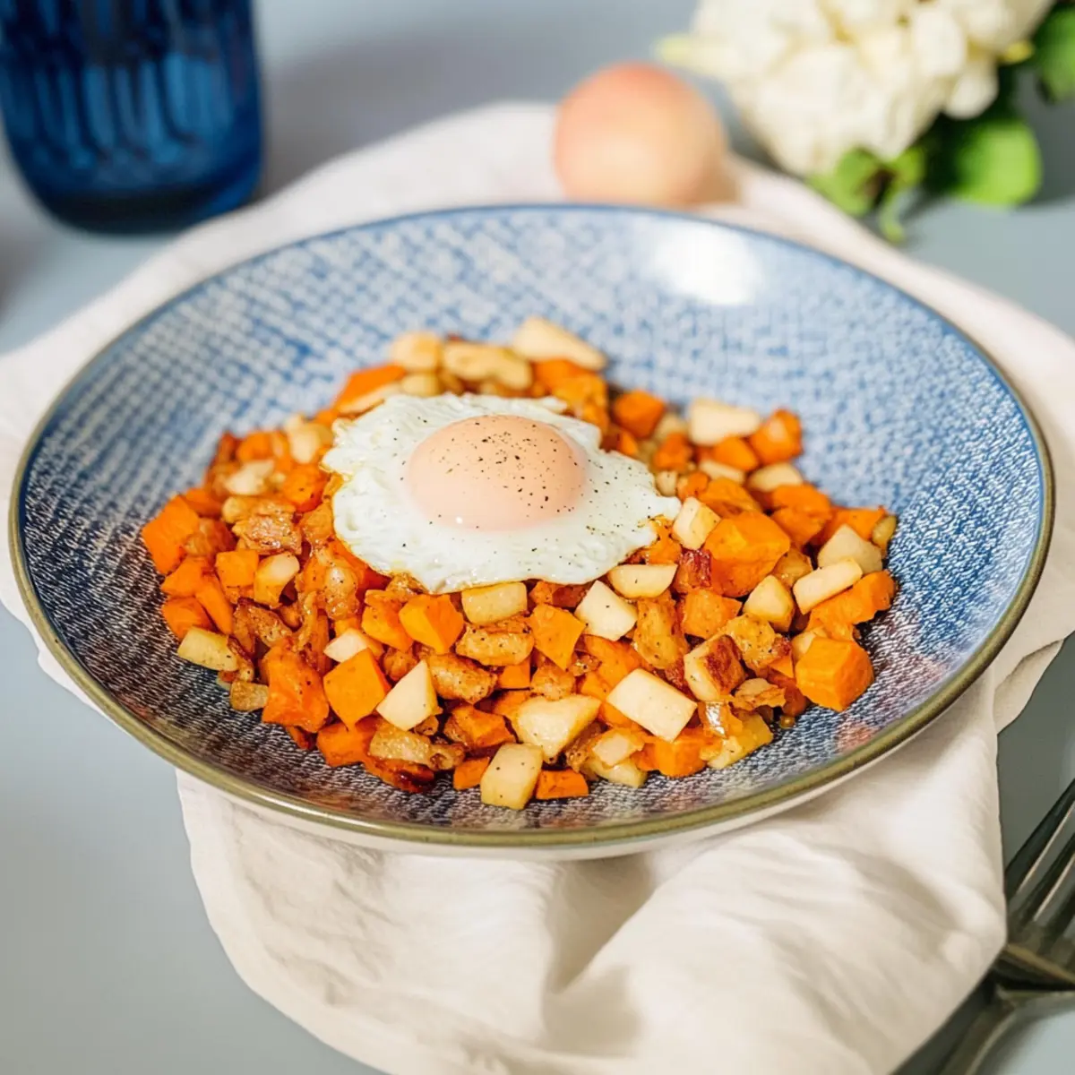 Apple and Sweet Potato Hash Browns