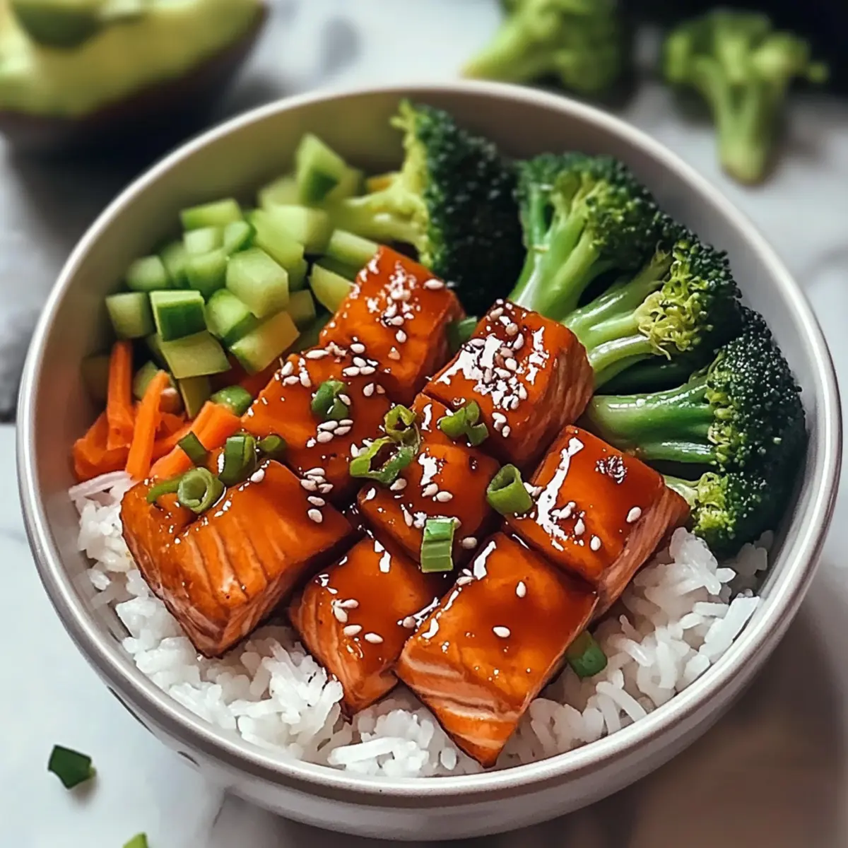 Teriyaki Salmon Bowls