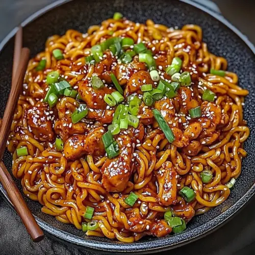 Korean Spicy Chicken Noodles