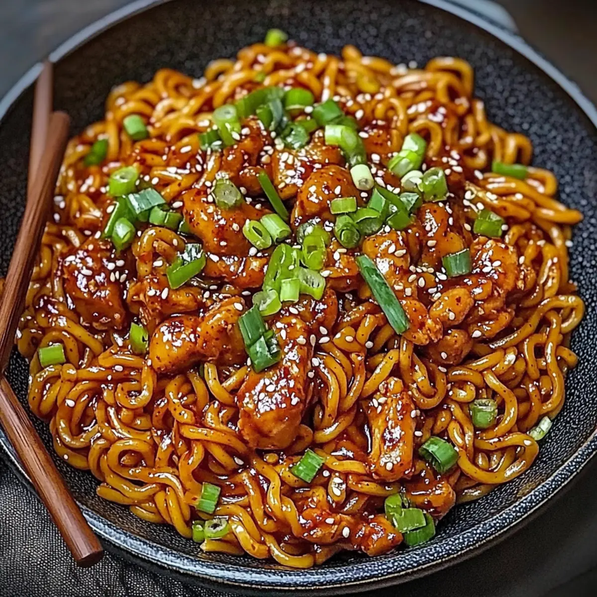 Korean Spicy Chicken Noodles