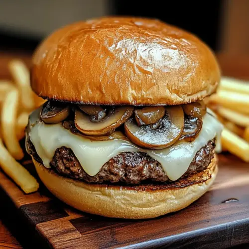 Mushroom Swiss Burger
