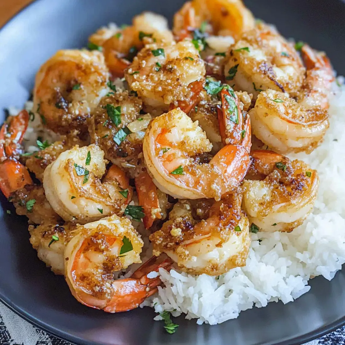 Hawaiian Garlic Shrimp