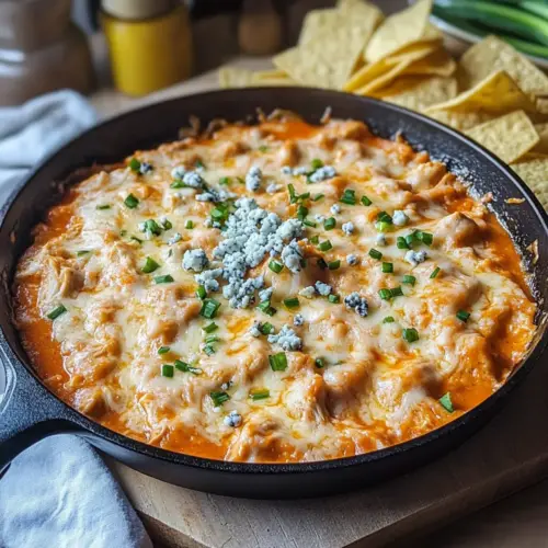 Skillet Buffalo Chicken Dip