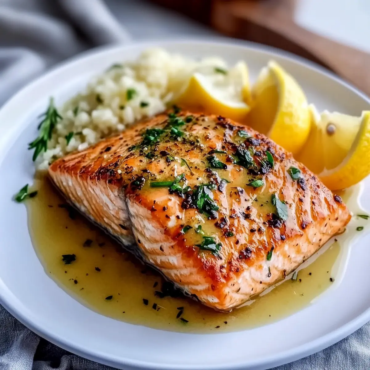 Lemon Garlic Butter Salmon
