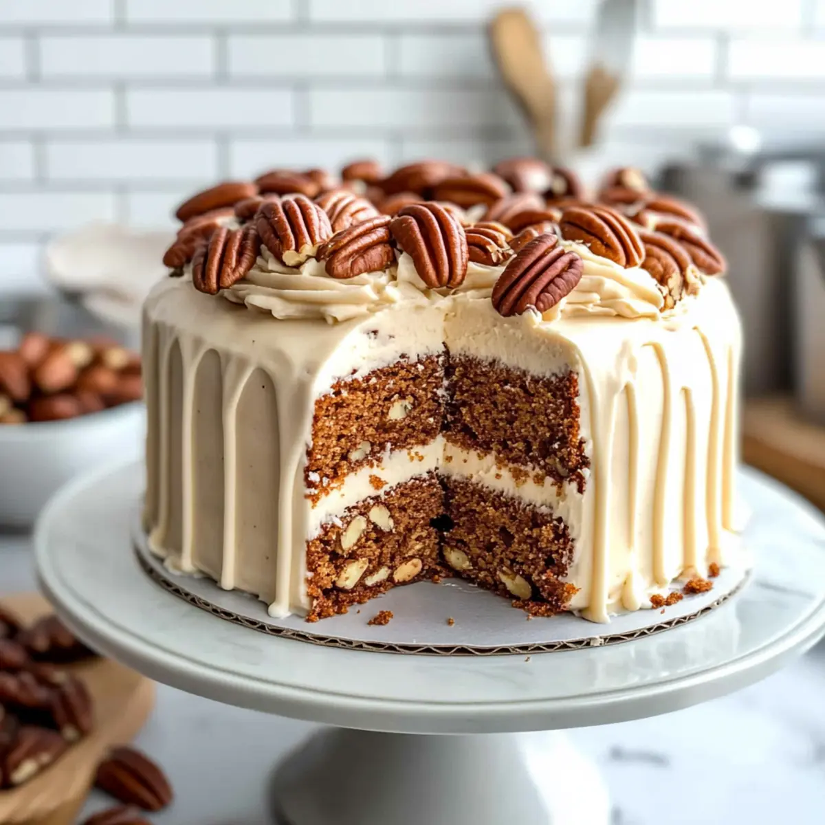 Homemade Butter Pecan Cake