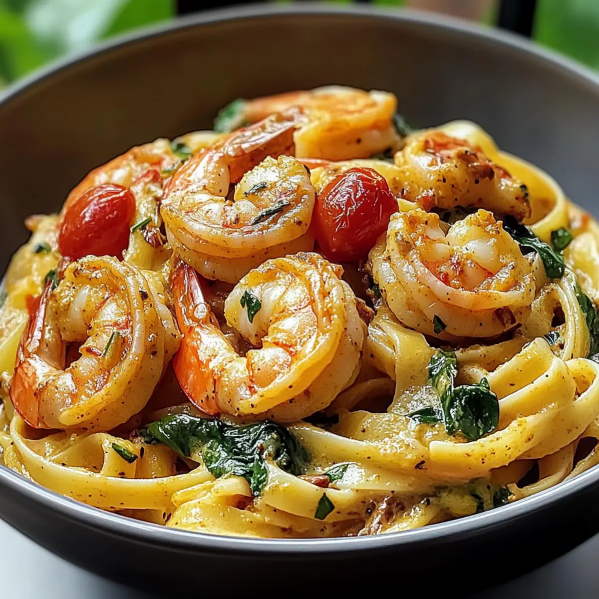 Jamaican Shrimp Pasta