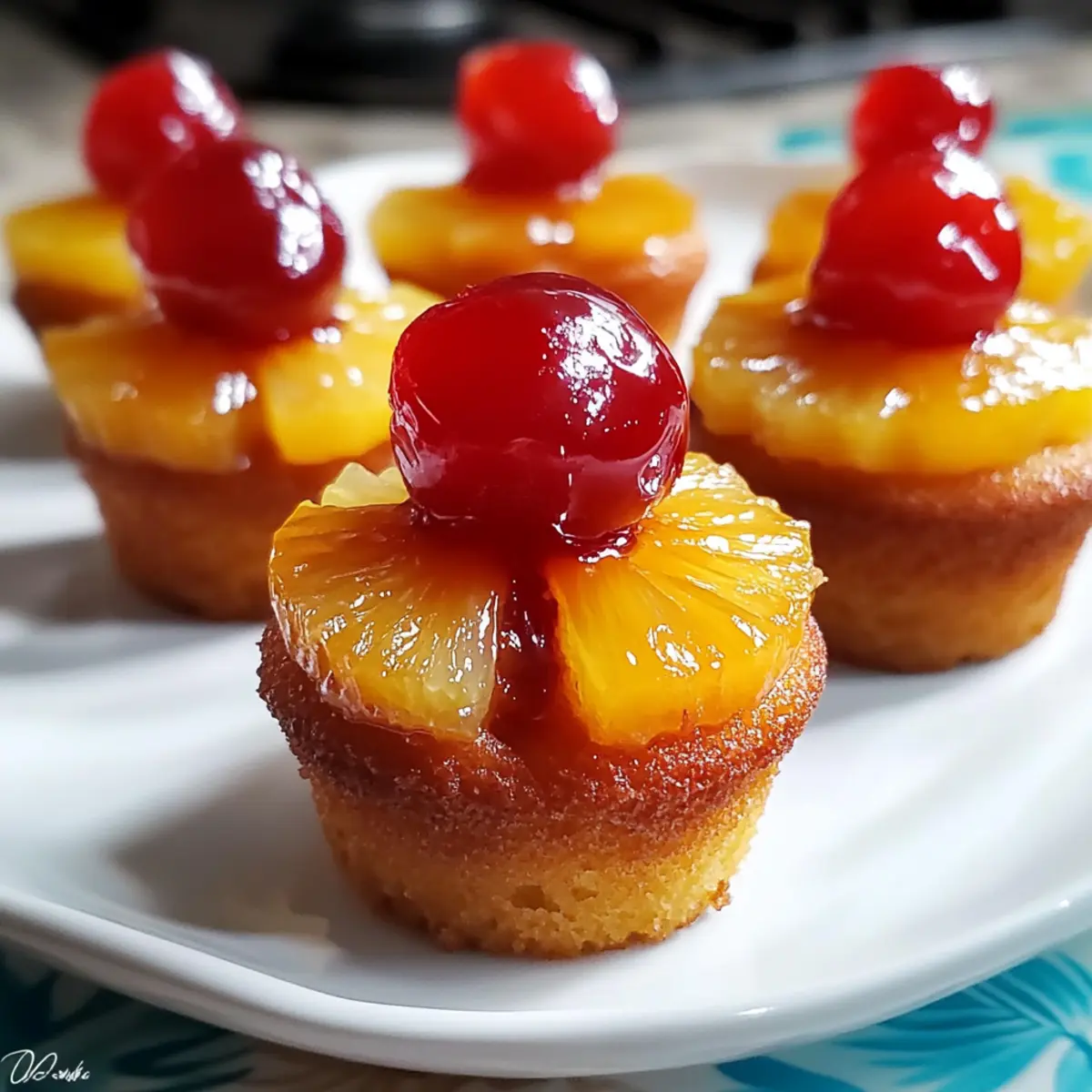 Pineapple Upside Down Cupcakes