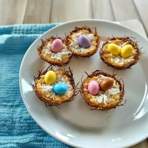 Coconut Birds Nest Cookies