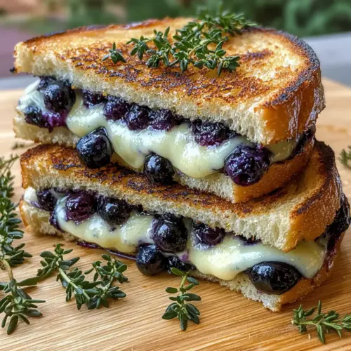 Gourmet Blueberry Grilled Cheese