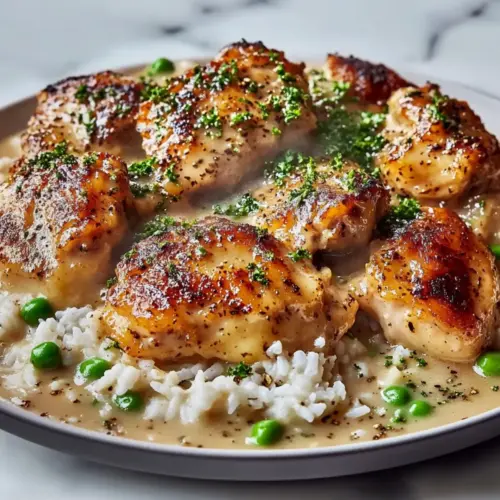 Smothered Chicken and Rice