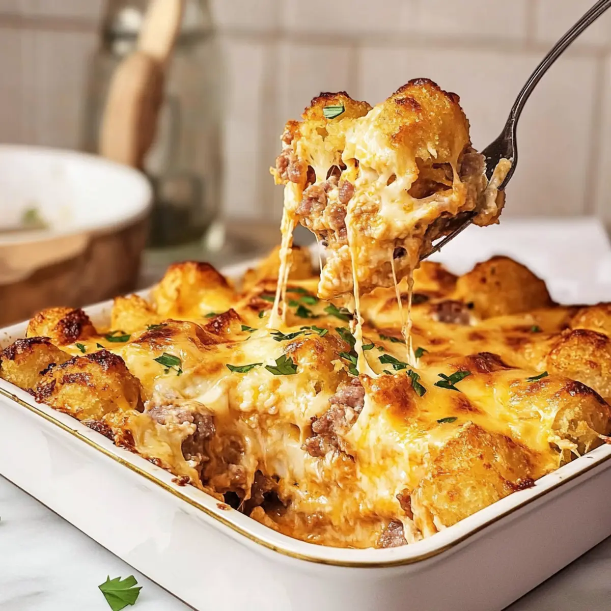 Tater Tot Breakfast Casserole