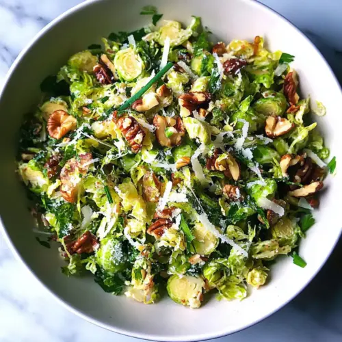 Shaved Brussels Sprout Salad