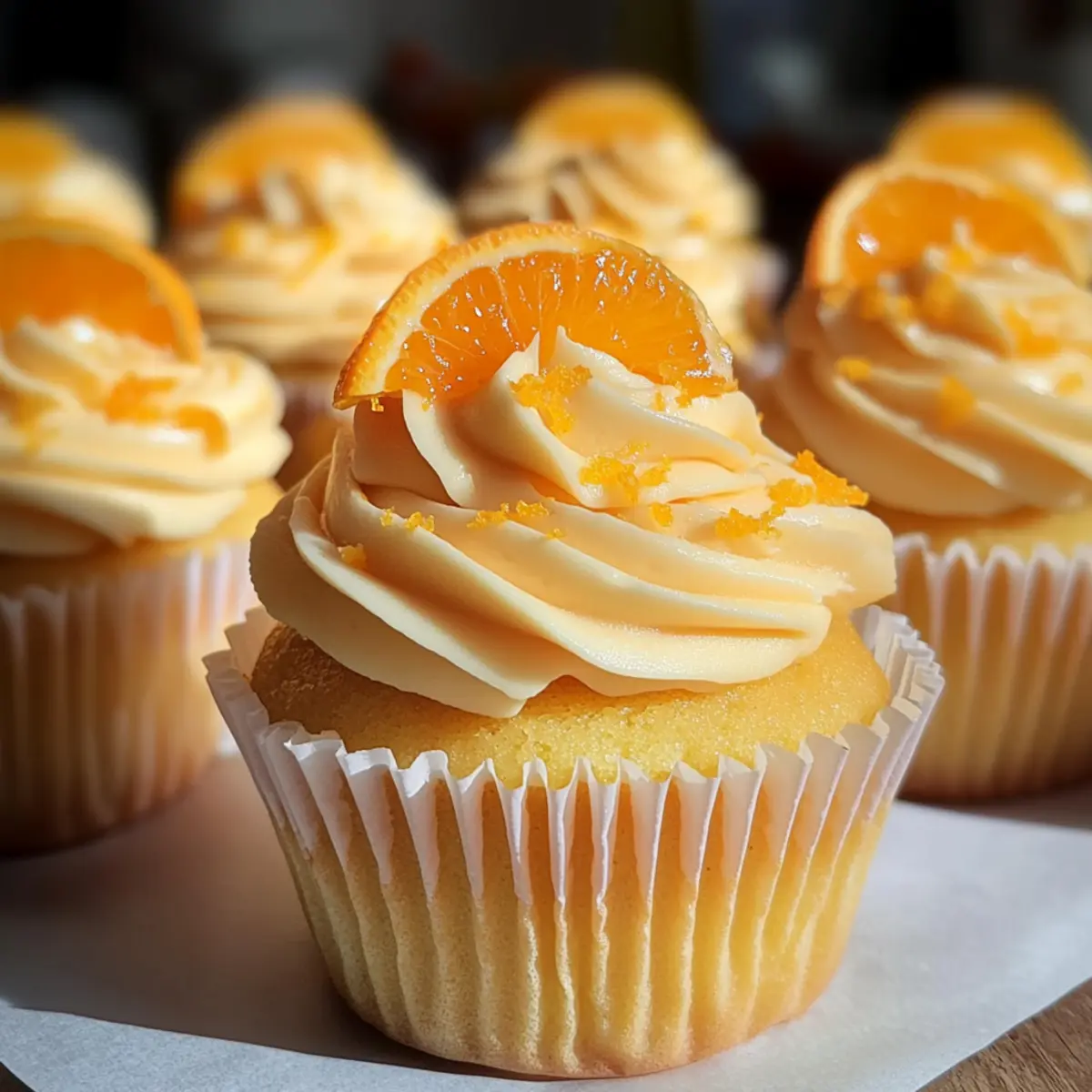 Orange Creamsicle Cupcakes