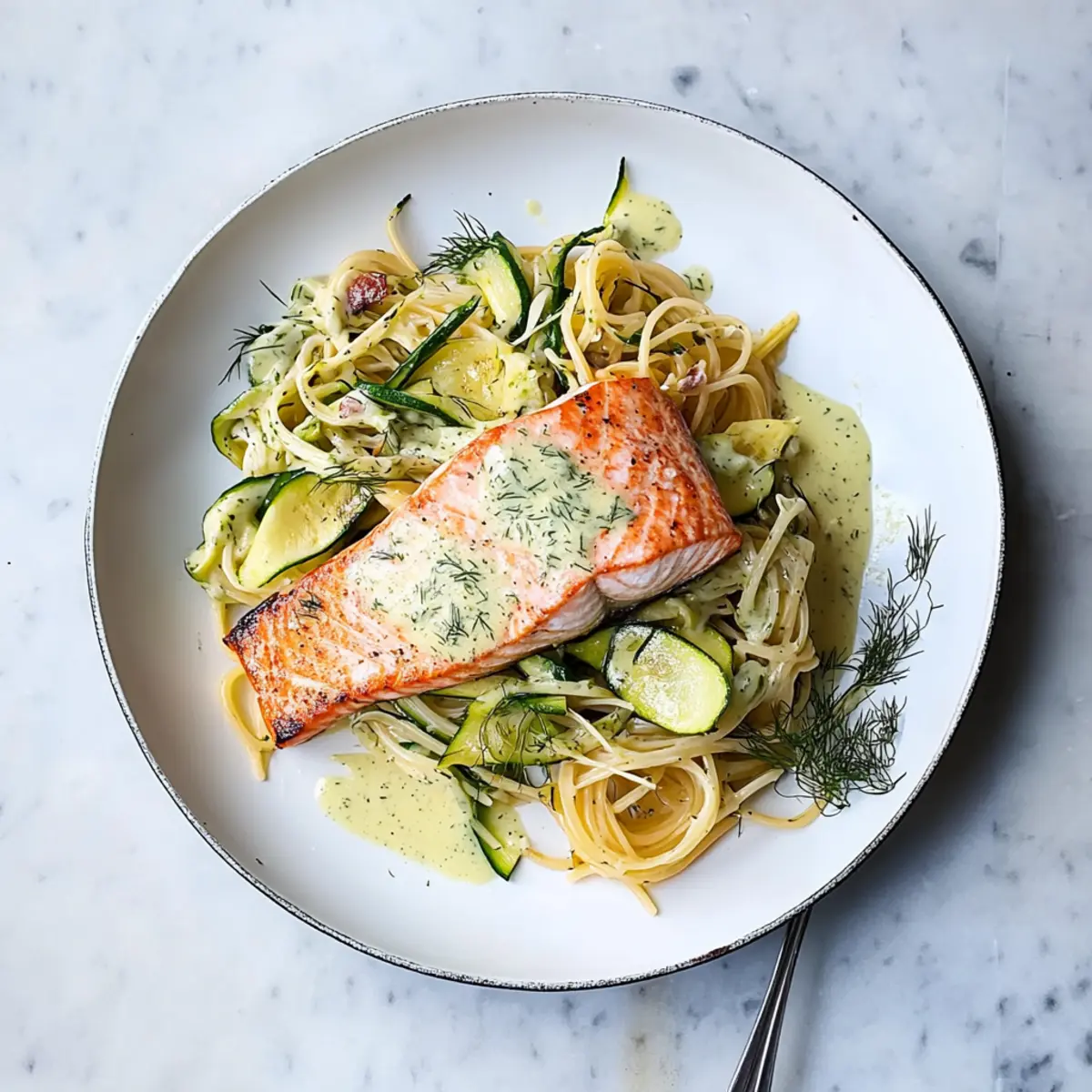 Salmon with Dill Sauce