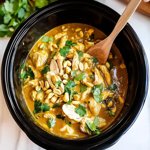 Slow Cooker Peanut Chicken
