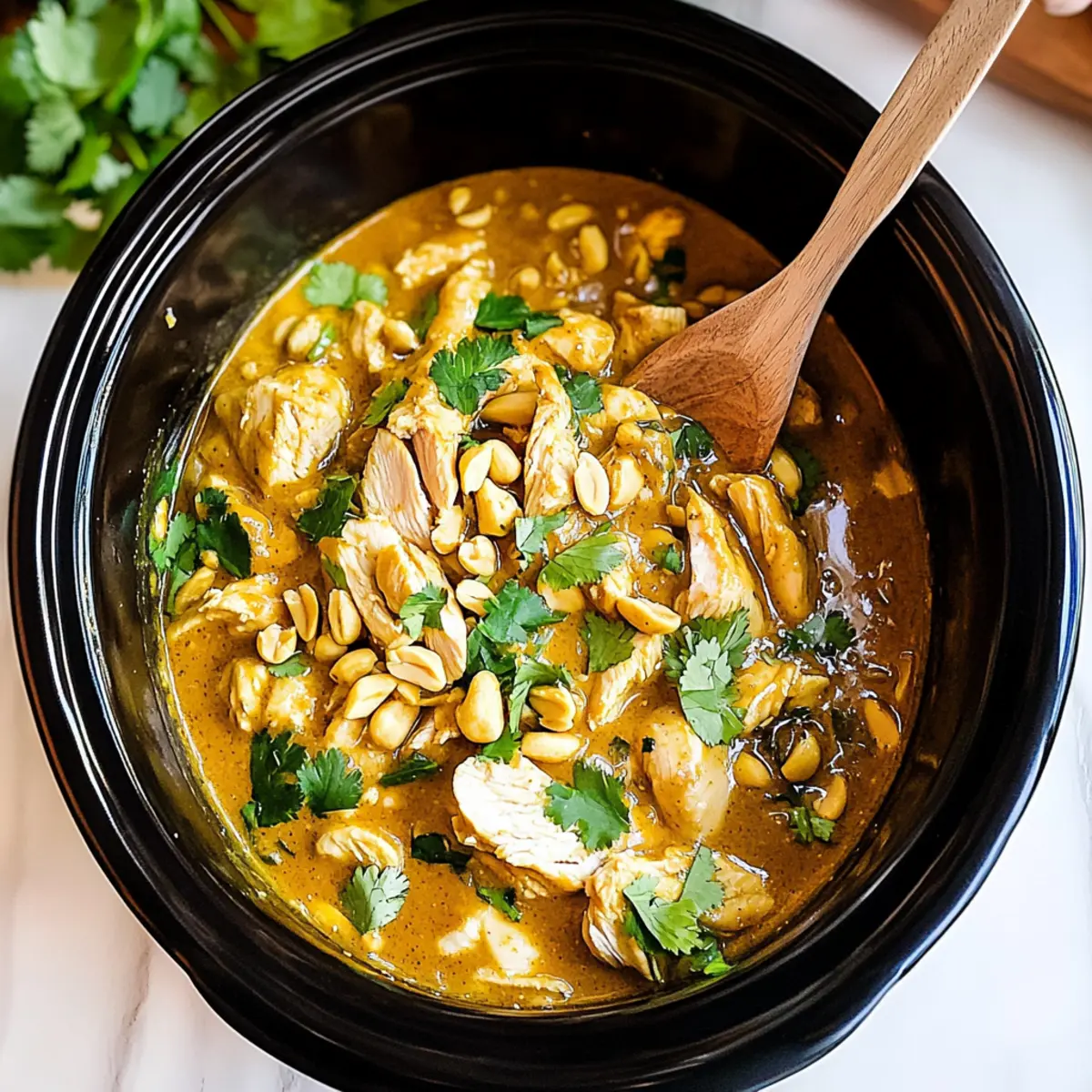 Slow Cooker Peanut Chicken
