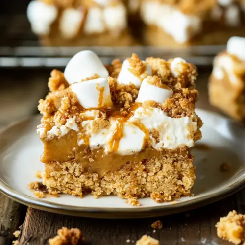 Gooey Biscoff Crumb Bars
