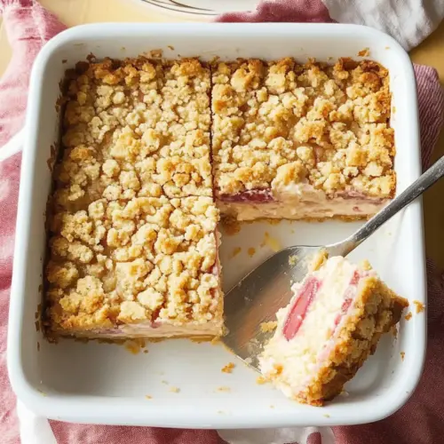 Rhubarb Cheesecake Bars