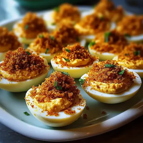 Spicy Bayou Deviled Eggs