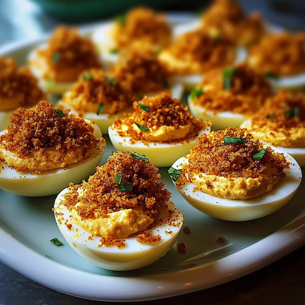 Spicy Bayou Deviled Eggs