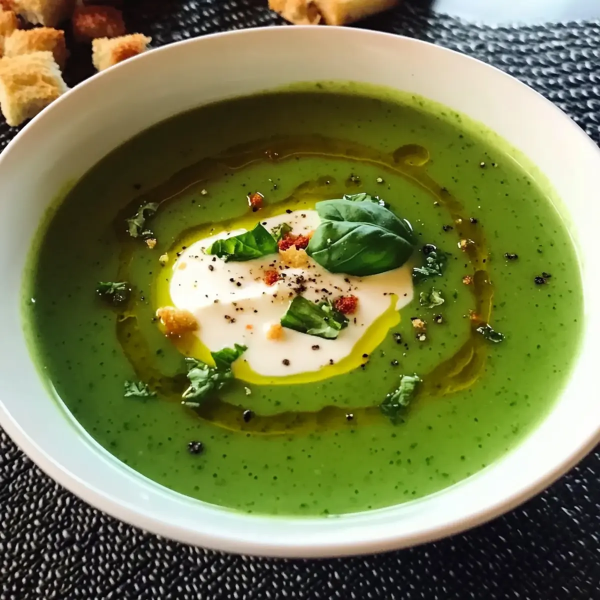 Zucchini and Basil Velouté