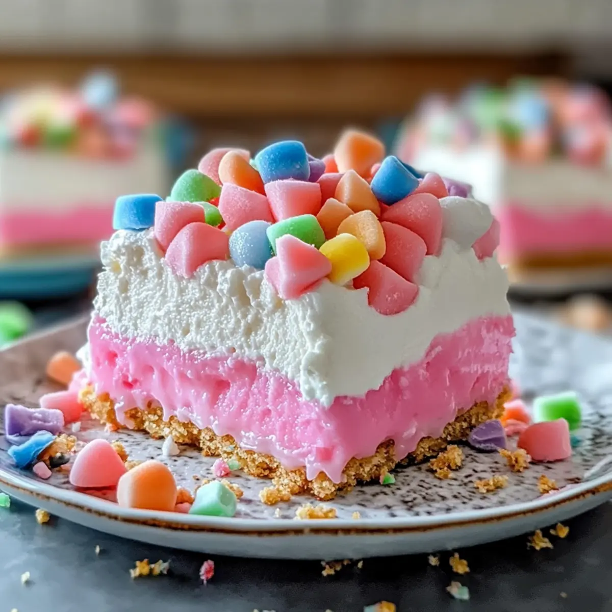 Bubblegum Cloud Slice Dessert
