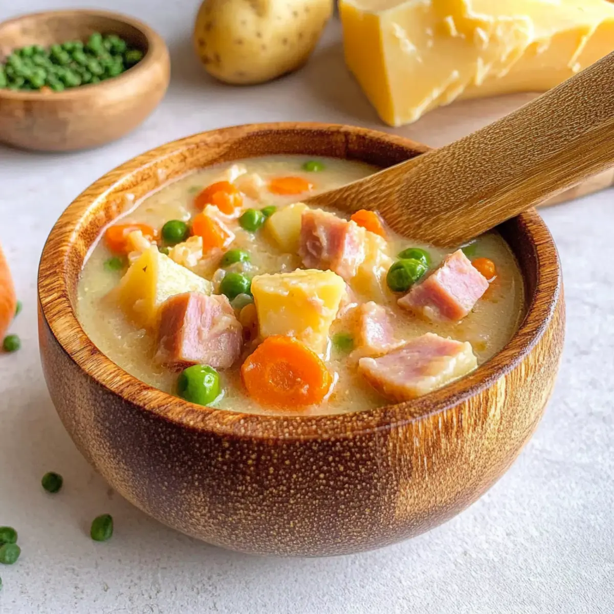 Cheesy Ham and Potato Soup