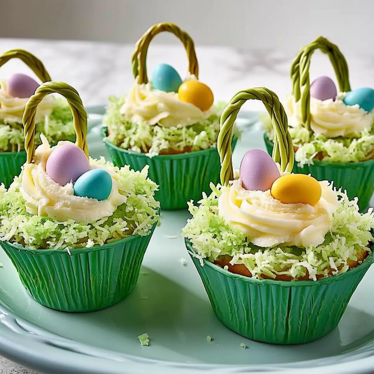 Easter Basket Cupcakes