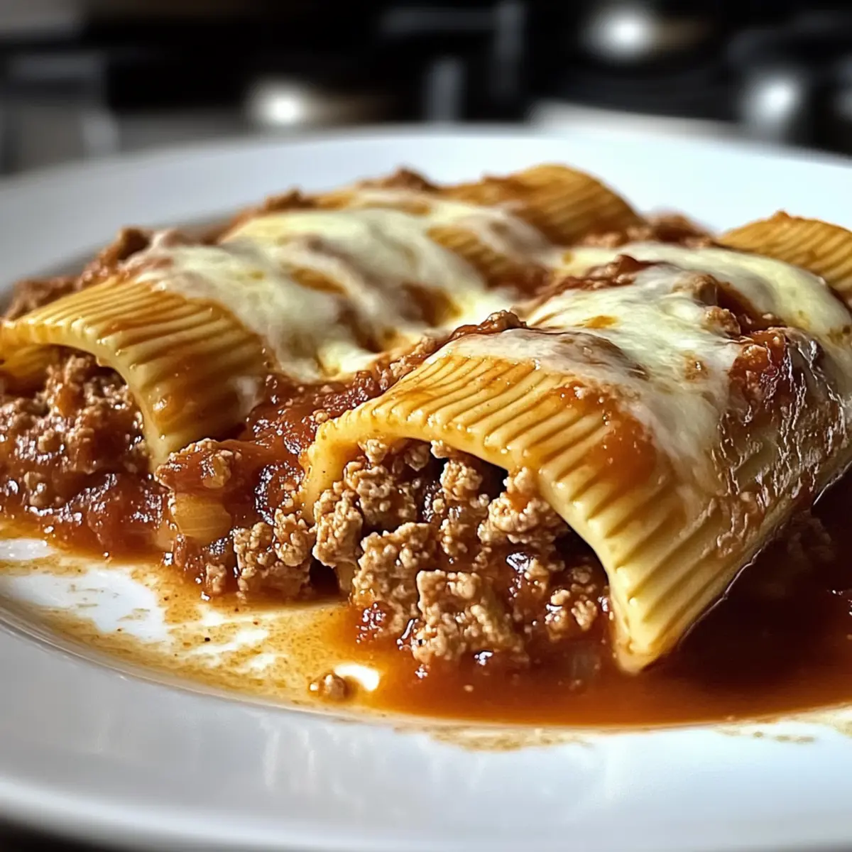 Cheesy Stuffed Manicotti