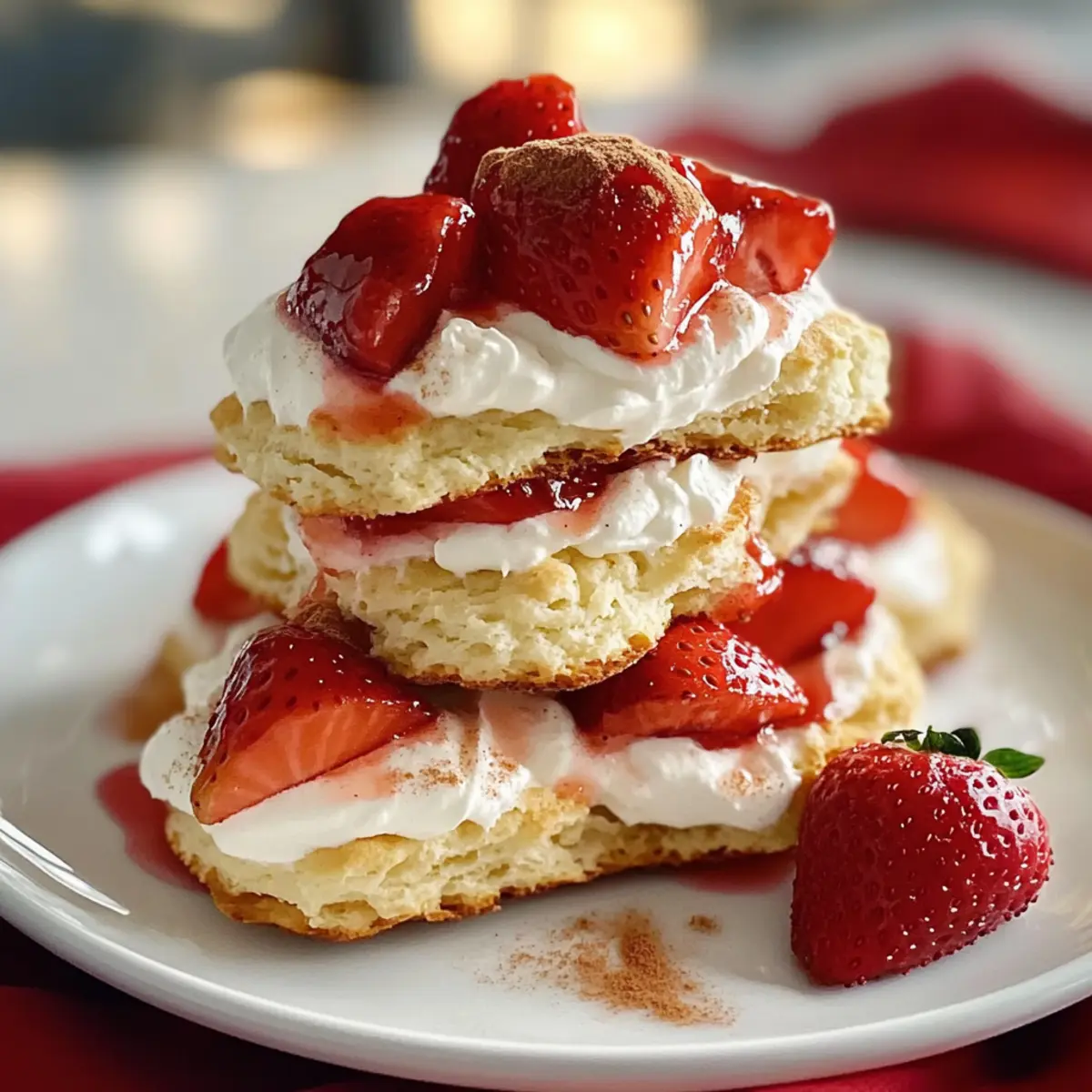 Strawberry Drop Scones