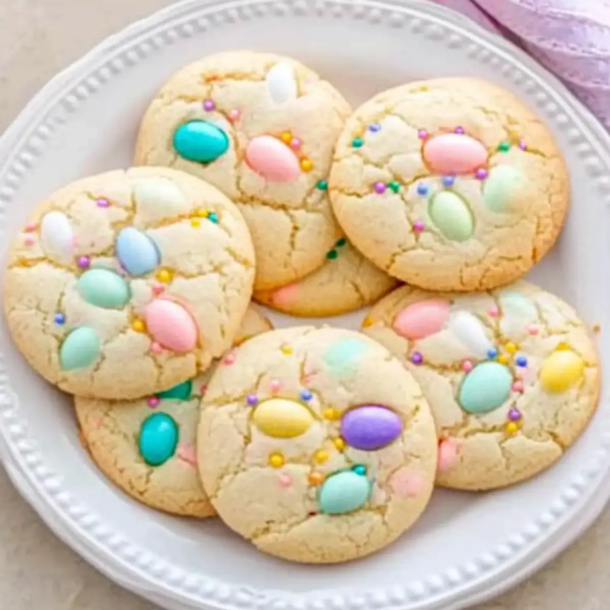 Easter Cake Mix Cookies