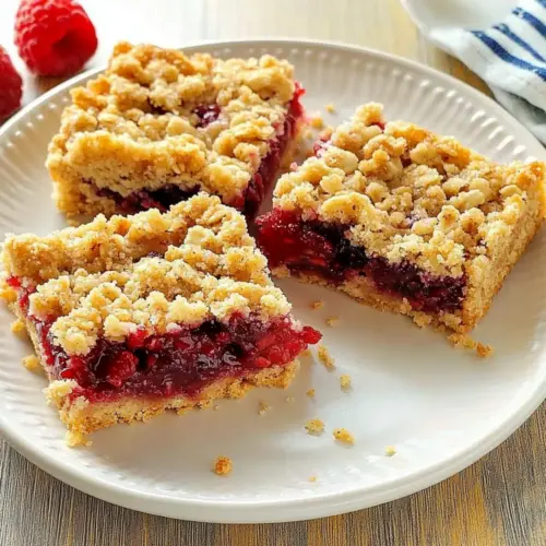 Raspberry Oat Bars